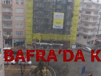 BAFRA'DA KAR YAĞIŞI