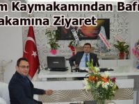 Alaçam Kaymakamından Bafra Kaymakamına ziyaret