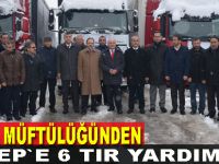 Bafra Müftülüğünden Halep`e 6 tır yardım