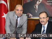 BAFRA BELEDİYESİ  İŞKUR İLE PROTOKOL İMZALADI