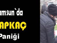 Kapkaççıya çantasını kaptırdı