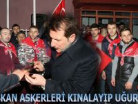 Başkan Tok Askerleri Kınalayıp Uğurladı