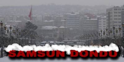 Sibirya soğuğu Samsun'u vurdu