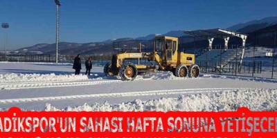 LADİKSPOR'UN SAHASI HAFTA SONUNA YETİŞECEK