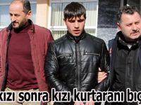 Önce kızı sonra kızı kurtaranı bıçakladı