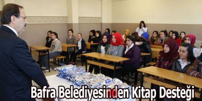 Bafra Belediyesinden Kitap Desteği