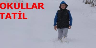 BAFRA'DA KAR TATİLİ
