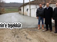 Başkan Şahin'e teşekkür