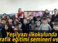 Yeşilyazı ilkokulunda Trafik eğitimi semineri verildi