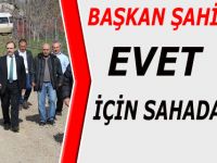 BAŞKAN ŞAHİN “EVET” İÇİN SAHADA