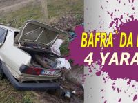 Bafra`da kaza: 4 yaralı