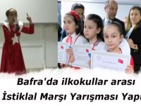Bafra'da ilkokullar arası İstiklal Marşı Yarışması Yapıldı