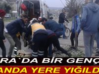 Bir anda yere yığıldı