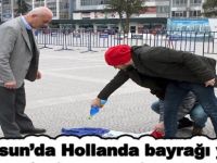 Samsun’da Hollanda bayrağı yakıldı