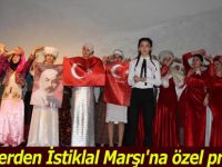 Liselilerden İstiklal Marşı'na özel program