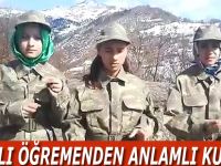 Bafralı öğretmenden anlamlı kutlama