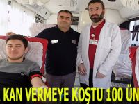 BAFRA KAN VERMEYE KOŞTU 100 ÜNİTE KAN