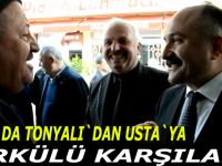 Bafra`da Usta`ya türkülü karşılama