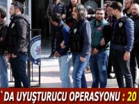 Samsun'da uyuşturucu operasyonu: 20 gözaltı