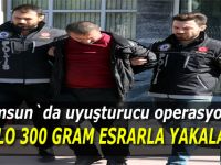 1 kilo 300 gram esrarla yakalandı