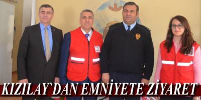 Kızılay`dan Emniyete ziyaret