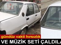 Bafra`da gündüz vakti hırsızlık