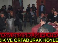 Anayasa Değişikliği Platformu üyelerinden ziyaret