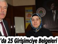 Alaçam'da 25 Girişimciye Belgeleri Verildi