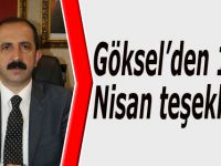 Göksel’den 16 Nisan teşekkürü