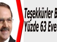 Teşekkürler Bafra Yüzde 63 evet