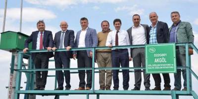 Terme'de beton yol çalışmaları