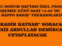 Kutlu Doğum özel programı