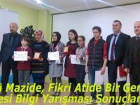 Kökü Mazide, Fikri Atide Bir Gençlik” Projesi Bilgi Yarışması Sonuçlandı