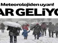 Meteoroloji'den uyarı: Kar geliyor