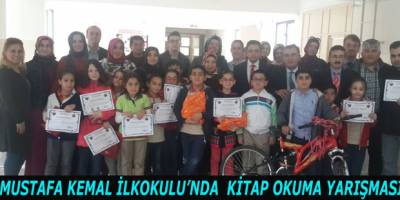 MUSTAFA KEMAL İLKOKULU’NDA KİTAP OKUMA YARIŞMASI