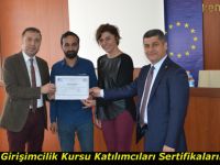 Uygulamalı Girişimcilik Kursu Katılımcıları Sertifikalarına Kavuştu