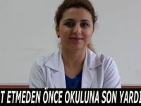 VEFAT ETMEDEN ÖNCE OKULUNA SON YARDIMI YAPTI