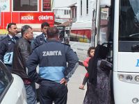 Bafra`da Suriyeli dilenciler toplanıyor