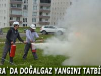 Bafra`da doğalgaz yangını tatbikatı
