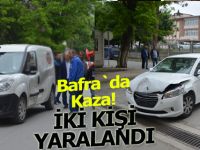 Bafra`da kaza: 2 yaralı