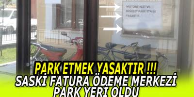 Bafra’da SASKİ Fatura Ödeme Merkezi Önünde Park Sorunu