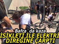 Elektrik direğine çarptı