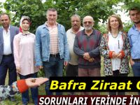 Bafra Ziraat Odası sorunları yerinde inceliyor