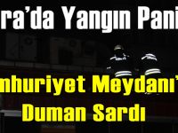 Meydanı duman sardı