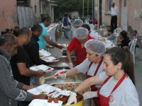 Bafra'da Romanlar İftarda Buluştu