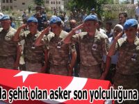 Samsun'da şehit olan asker son yolculuğuna uğurlandı