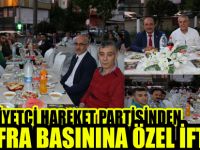 MHP`den Bafra basınına özel iftar