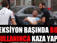 Bonzai içti kaza yaptı