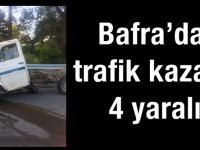 Bafra’da trafik kazası 4 yaralı