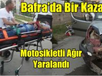 Dolmuşla motosiklet çarpıştı 1 yaralı